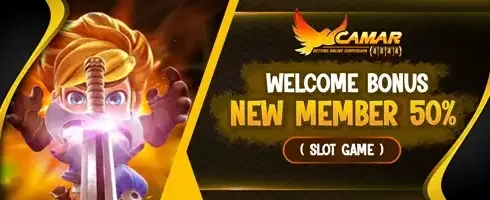 WELCOME BONUS NEW MEMBER 50_ promotion banner